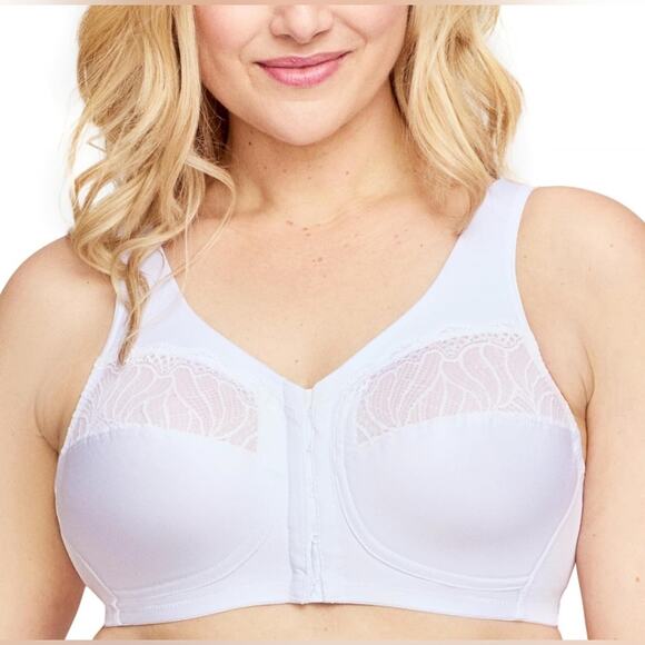 Glamorise 48D Plus Size MagicLift Natural Shape Bra Wirefree #1210 - Picture 1 of 10